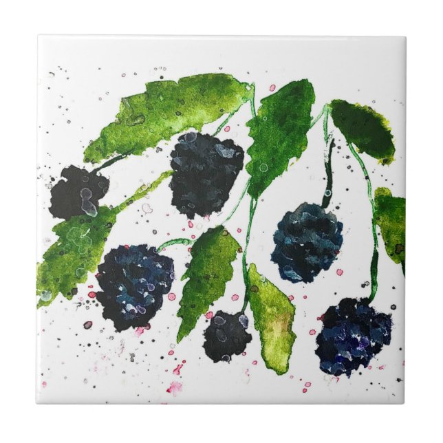 noix fruits aquarelle Carreaux en céramique Petite (Devant)