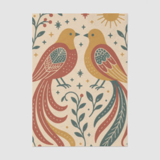 Nokshi Katha : Bird (Pakhi) Seidenpapier
