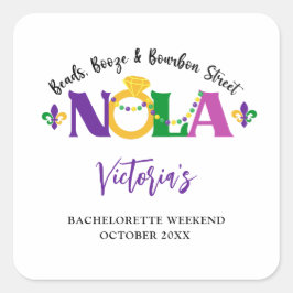 NOLA BACHELORETTE WEEKEND RUNDER AUFKLEBER