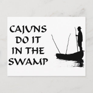 NOLA CAJUNS TUN ES IM SUMPF POSTKARTE
