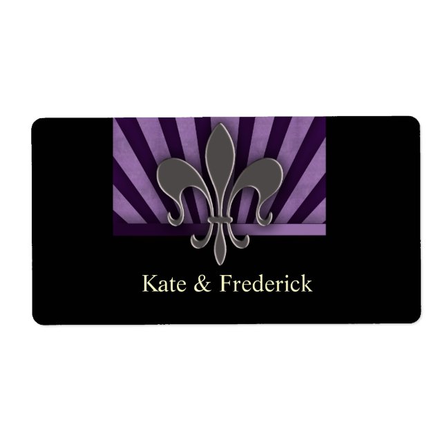 NOLA Fleur-de-lis Designer-Labels (Vorne)