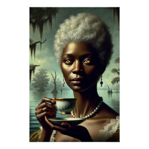 NOLA Frau: Bayou Tea Poster
