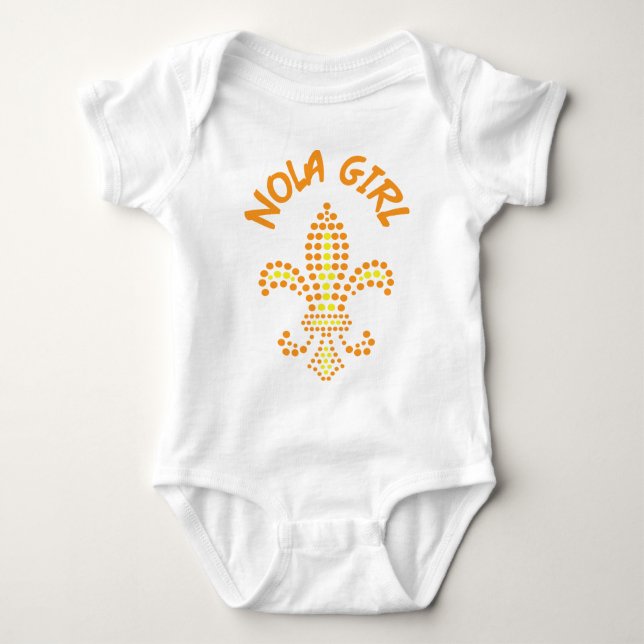 NOLA Girl Baby Strampler (Vorderseite)