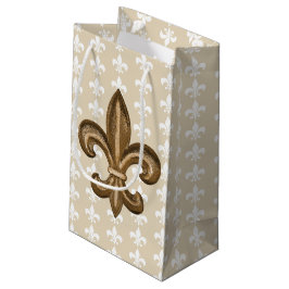 Nola Gold & White French Lilie Kleine Geschenktüte