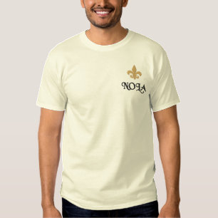 NOLA-Lilie Besticktes T-Shirt