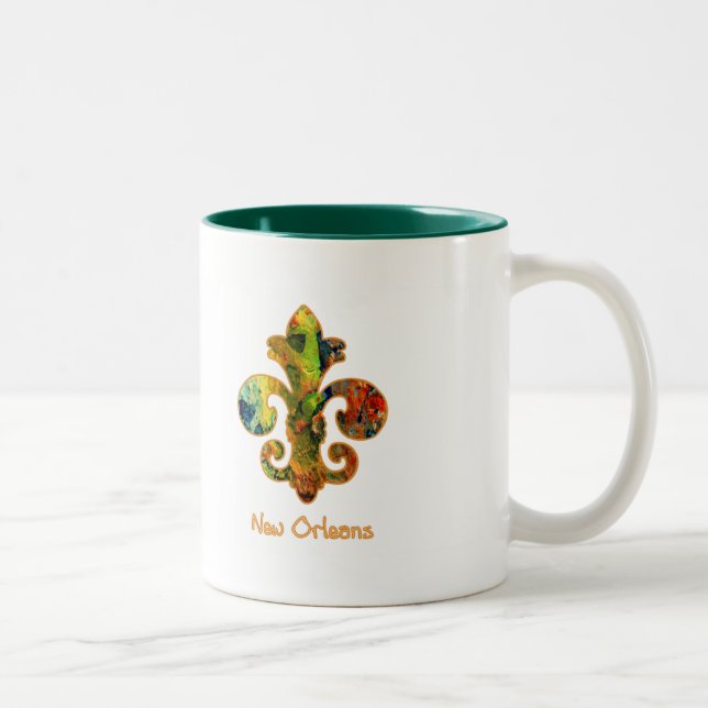 NOLA malte Lilie (2) Zweifarbige Tasse (Rechts)