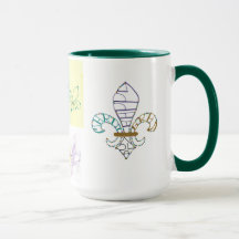 NOLA Mardi Gras Fleur de Lis Künstlerisch gestalte