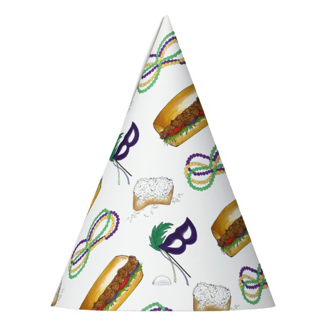 NOLA Mardi Gras Laissez Les Bon Temps Rouler Partyhütchen (Links)