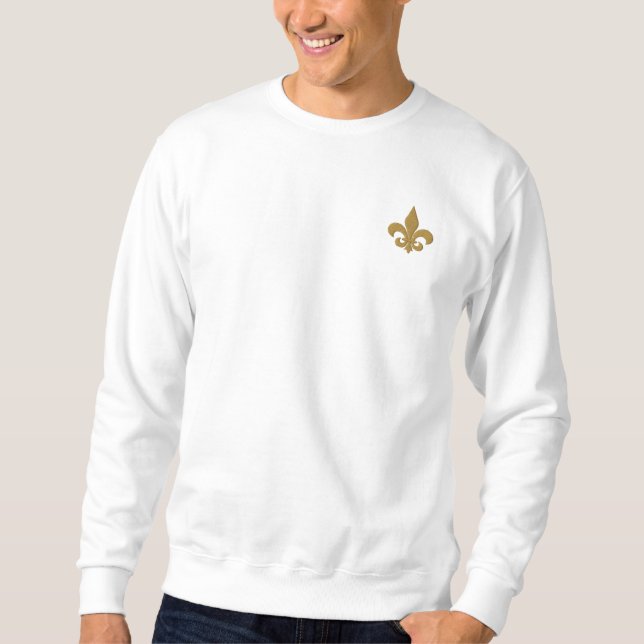 NOLA Nation Lilie Besticktes Sweatshirt (Vorderseite)