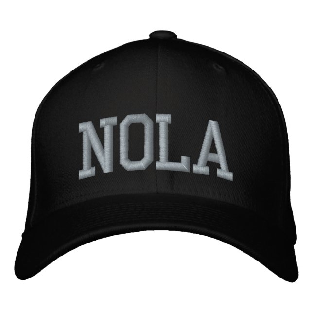 NOLA New Orleans Bestickte Baseballkappe (Vorderseite)