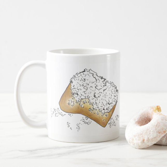 NOLA New Orleans Louisiana Zuckerhut Patisserie Kaffeetasse (Mit Donut)