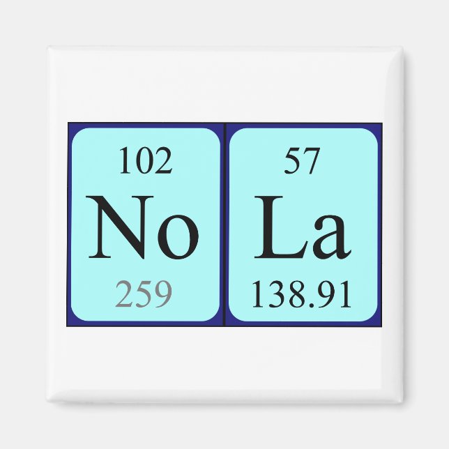 Nola Periodenmagnet Magnet (Vorne)
