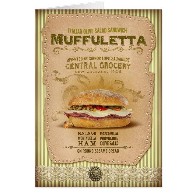 NOLA-Sammlung Muffuletta Sandwich-Entwurf (Vorne)
