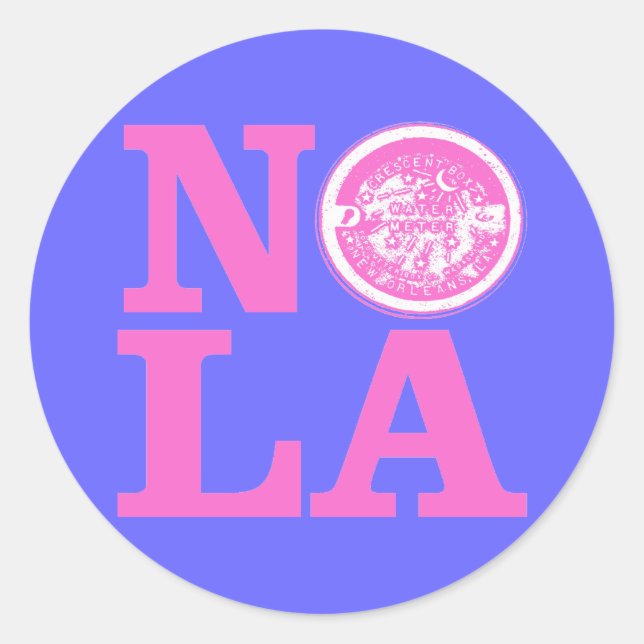 NOLa Wasserzähler Runder Aufkleber (Vorderseite)