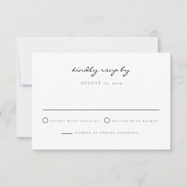 Nola - Watercolor New Orleans Wedding RSVP Card Einladung (Vorderseite)