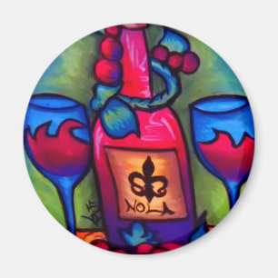 Nola-Wein Magnet