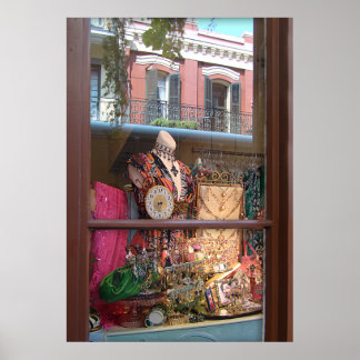 NOLA Window Reflection Poster