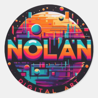 Nolan-Aufkleber Runder Aufkleber