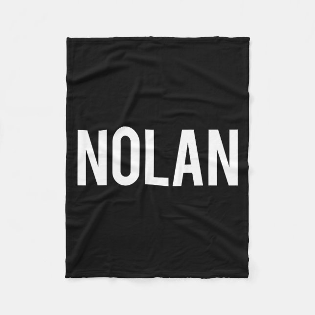 Nolan - Cool New Funny Name Fan Gift Tee  Fleecedecke (Vorderseite)