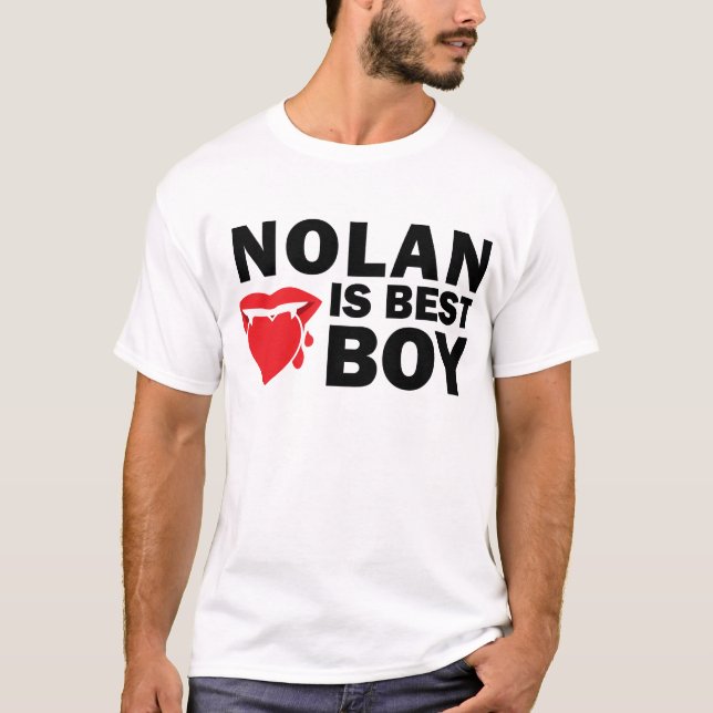 Nolan est le meilleur T-shirt de lumière de garçon (Devant)