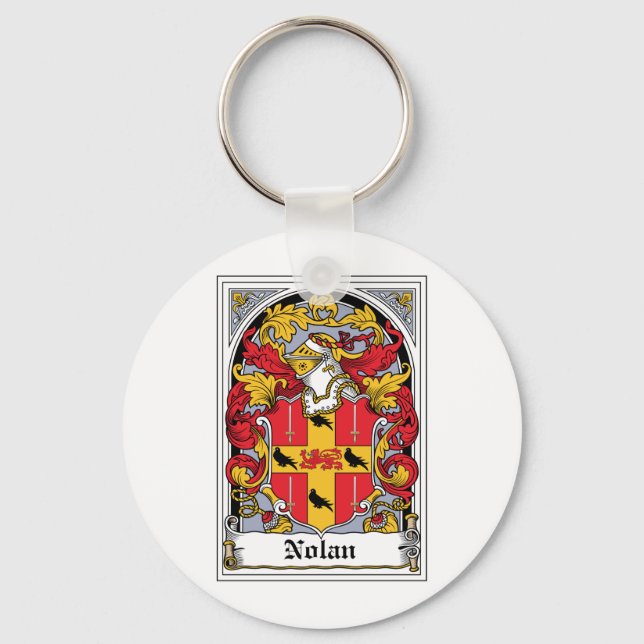 Nolan Familienwappen Schlüsselanhänger (Vorderseite)