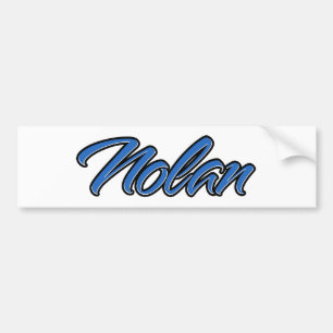 Nolan Name blue Aufkleber Sticker Autoaufkleber