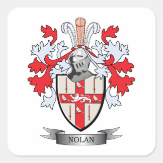 Nolan-Wappen Quadratischer Aufkleber