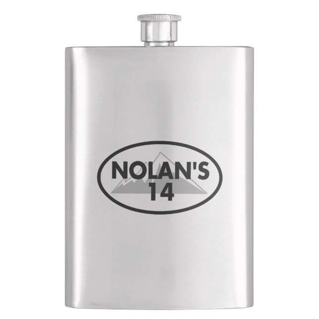 Nolans 14 Colorado Oval Flachmann (Vorderseite)