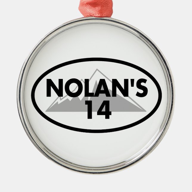 Nolans 14 Colorado Oval Ornament Aus Metall (Vorne)
