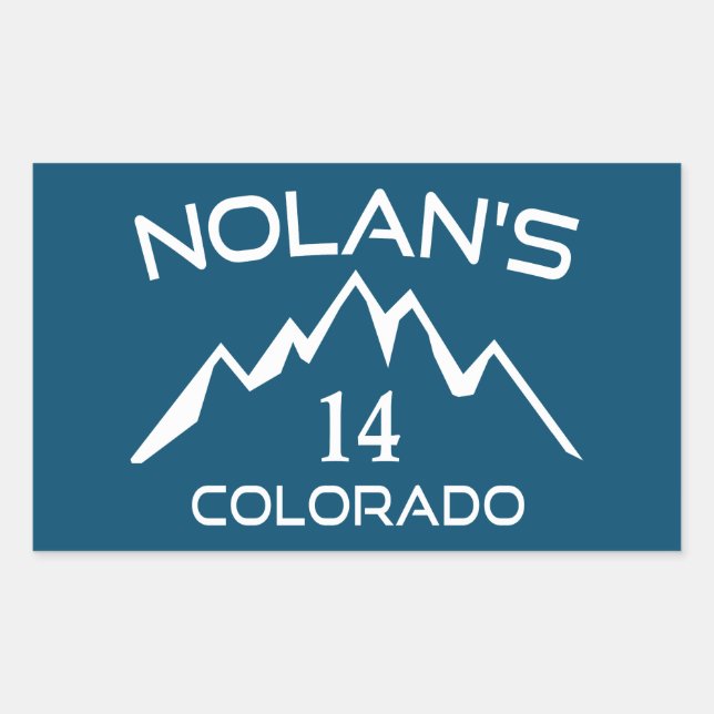 Nolans 14 Colorado Rechteckiger Aufkleber (Vorderseite)