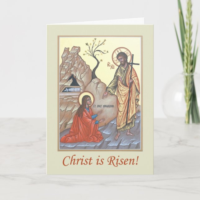 Noli Me Tangere Paschal Grußkarte Karte (Vorderseite)