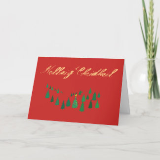 Nollaig Chridheil Feiertagskarte