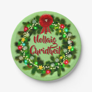 Nollaig Chridheil Scottish Christmas 7" Pappteller