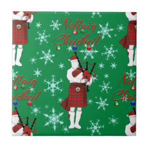 Nollaig Chridheil Scottish Merry Christmas Scottis Fliese