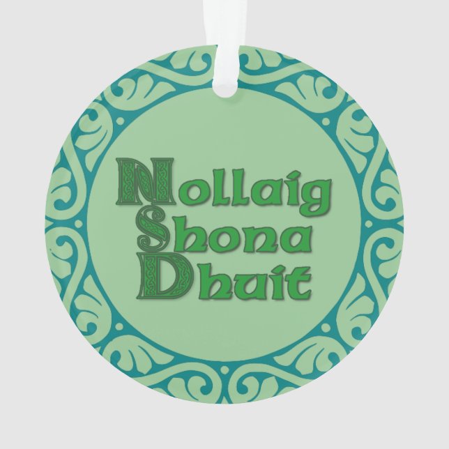 Nollaig Shona Dhuit - décoration irlandaise de (dos)
