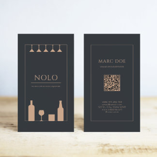 Nolo (no and low alcohol) liquor store or bar  visitenkarte