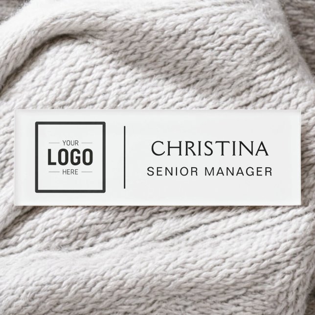 Nom Badge Magnet Custom Logo Nom de l'employé Bali (Créateur téléchargé)