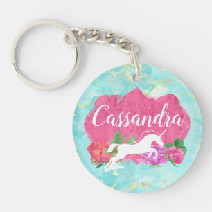 Nom bleu de filles de rose de licorne de fleur