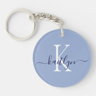 Nom bleu Monogramme initial