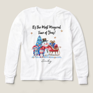 Nom Bonhomme de Neige Mignon, Manchot Enfant Ma