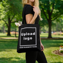 Nom commercial et logo sur le Sac fourre-tout noir