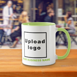 Nom commercial et logo sur Lime Green Combo Mug