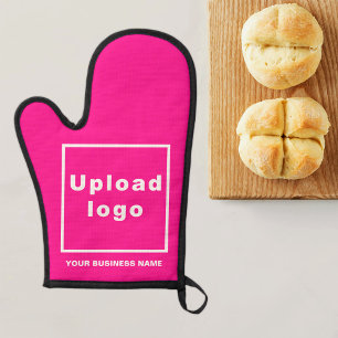 Nom commercial et logo sur Pink Oven Mitt