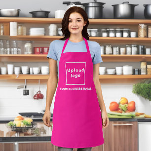 Nom commercial et logo sur tablier en polyester ro