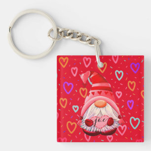 Nom customisé LOVE Hearts Gnome Valentine Don K
