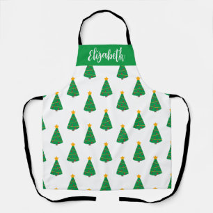 Nom customisé Mod Arbre de Noël Imprimer Tablier