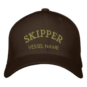 Nom de bateau personnalisé Casquette de skipper