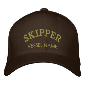 Nom de bateau personnalisé Casquette de skipper