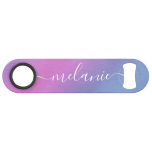 Nom de calligraphie dégradé ombre rose violet