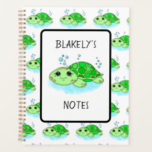 Nom de dessin personnalisé de la tortue mûre